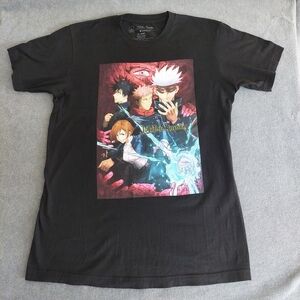 Jujutsu Kaisen Character Graphic T-Shirt - Black - Size Medium